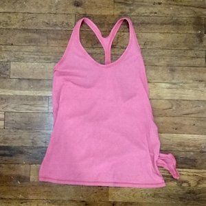 Hot Pink Lululemon Sweat It Out Racer Tank Top